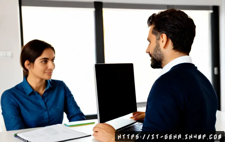 Home 15 생성형 AI와 고객 지원의 진화 - Photorealistic modern customer support scene in a bright Milan apartment office, an Italian customer...